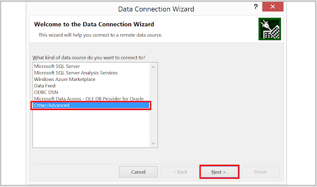 HANA Excel Data Connection Wizard