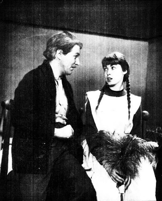 Anne of Green Gables (1956), photo of John Drainie as Matthew Cuthbert and Toby Tarnow as Anne Shirley