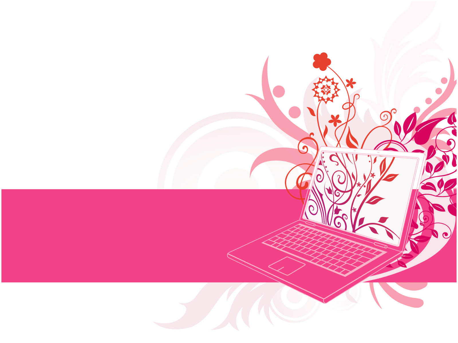 Laptop+Floral+Design+PPT+Backgrounds