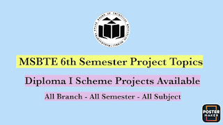 MSBTE Civil Engineering 6th Semester Micro Project Topics For All Subjects | MSBTE Diploma Projects | Diploma I Scheme Projects Available FREE