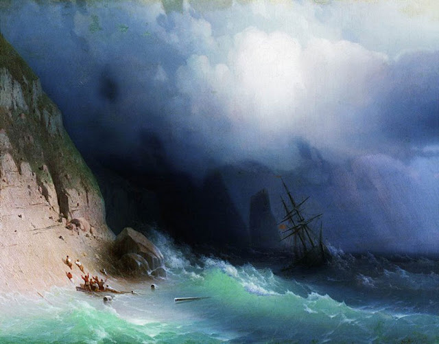 A força e imponência do mar retratadas em obras do século 19 na obra artista russo Ivan Konstantinovich Aivazovsky