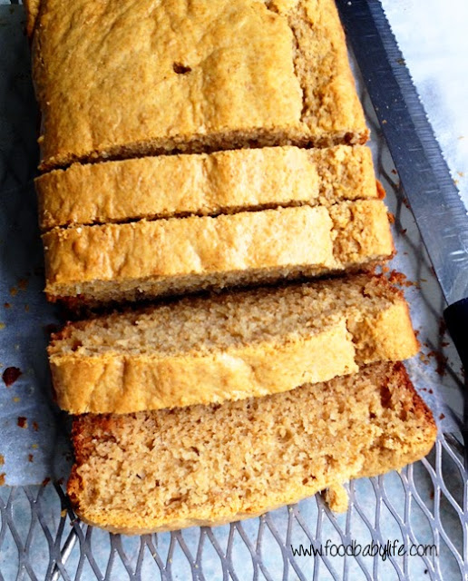 Wholemeal Vanilla Loaf Cake © www.foodbabylife.com
