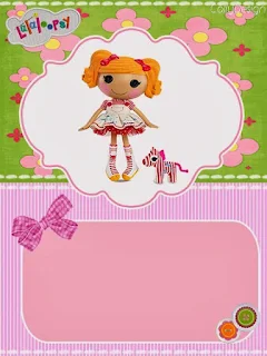 Para hacer invitaciones, tarjetas, marcos de fotos o etiquetas, para imprimir gratis para Fiesta de Lalaloopsy.