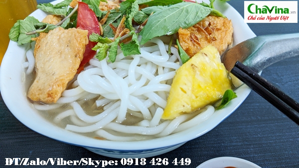 Chả cá basa chiên chavina bánh canh