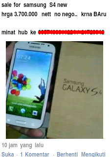 Ini dia penampakan hp galaxy s4 replika alias palsu