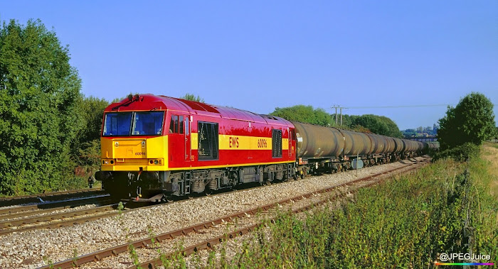 60096 ex-works in EWS red livery