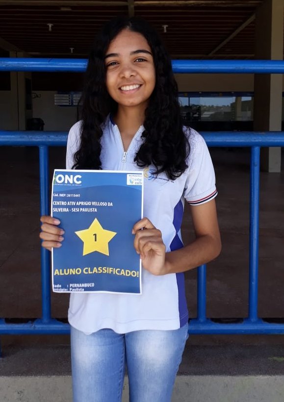 Estudante do SESI-PE ganha medalha de prata na Olimpíada Nacional de Ciências