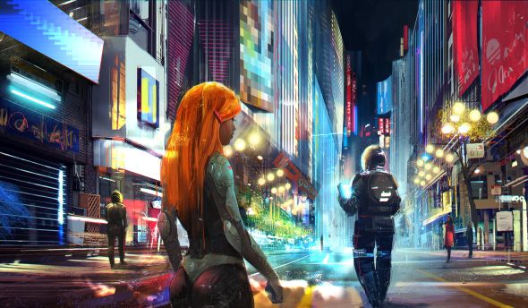 Sina Pakzad Kasra deviantart ilustrações ficção científica fantasia Vida noturna