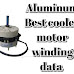 COOLER MOTOR WINDING data  IN ALIMINIUM WIRE