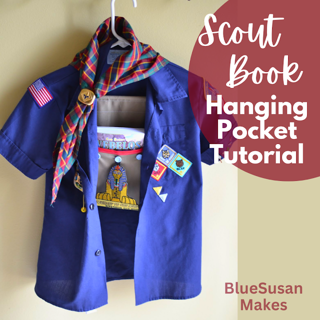 Scout Book Hanging Pocket Tutorial - Blue Susan Makes