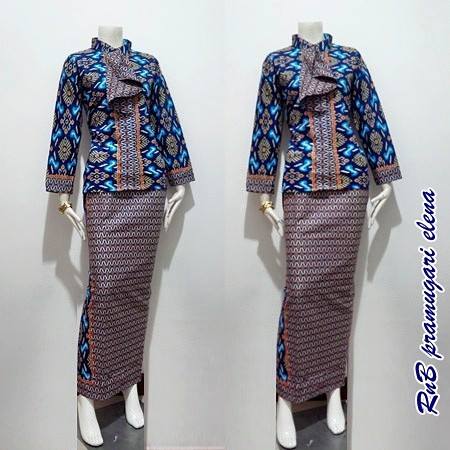  Baju  Model  Pramugari  Dasi Elena Batik  Bagoes Solo