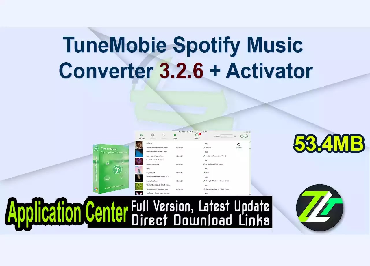 TuneMobie Spotify Music Converter 3.2.6 + Activator