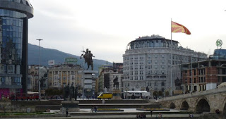 Plaza Macedonia desde el Barrio Turco.