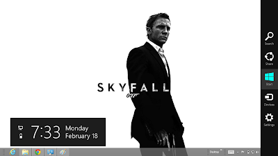 James Bond Sky Fall Windows 8 Theme, Sky Fall 007 Theme For Windows 8