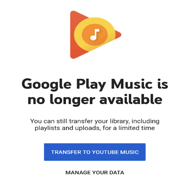 Google Play Music Going Away