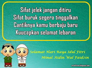 Area Ketawa - 8 Gambar Pantun Lucu Ucapan Selamat Lebaran.4