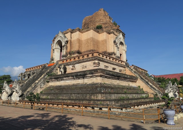 Wat Chedi Luang, in the heart of Chiang Mai’s old city.