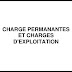 TABLEAU DES CHARGES PERMANENTES ET CHARGES D'EXPLOITATION 