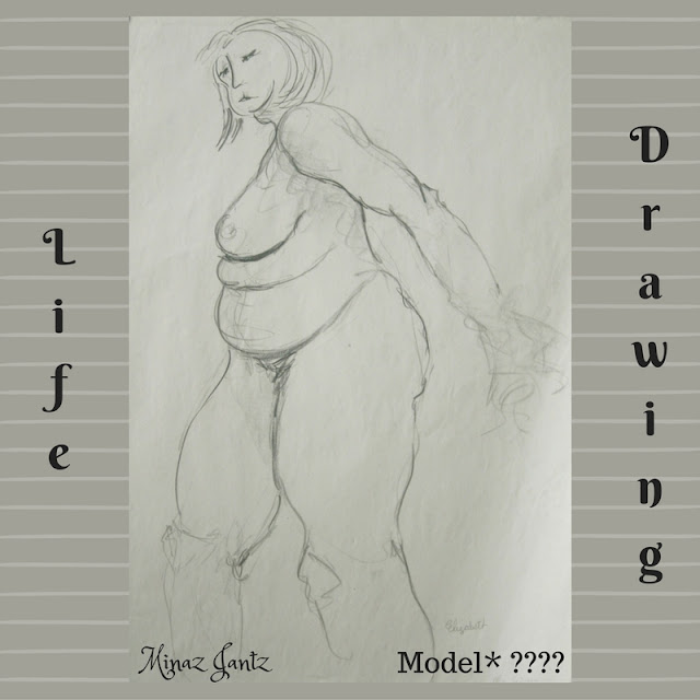 Life Drawing by Minaz Jantz Model ????