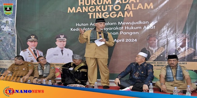 Gubernur Mahyeldi Apresiasi Komitmen Masyarakat Hukum Adat Mangkuto Alam Tinggam dalam Melestarikan Kawasan Hutan