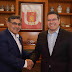 MARCO MENA SE REÚNE CON ALFONSO CEPEDA,  SECRETARIO GENERAL DEL SNTE