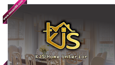 Gambar Desain Logo KJS Home Interior by: desain99.com | Jasa Desain Logo Bayar Seikhlasnya