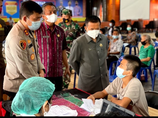 Polres Taput Gelar Vaksinasi untuk 1.200 Sasaran