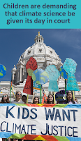 kids protesting at the white house for climate justice