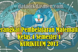 Perangkat Pembelajaran Matematika Kelas 4 semester 1 SD/MI Kurikulum 2013