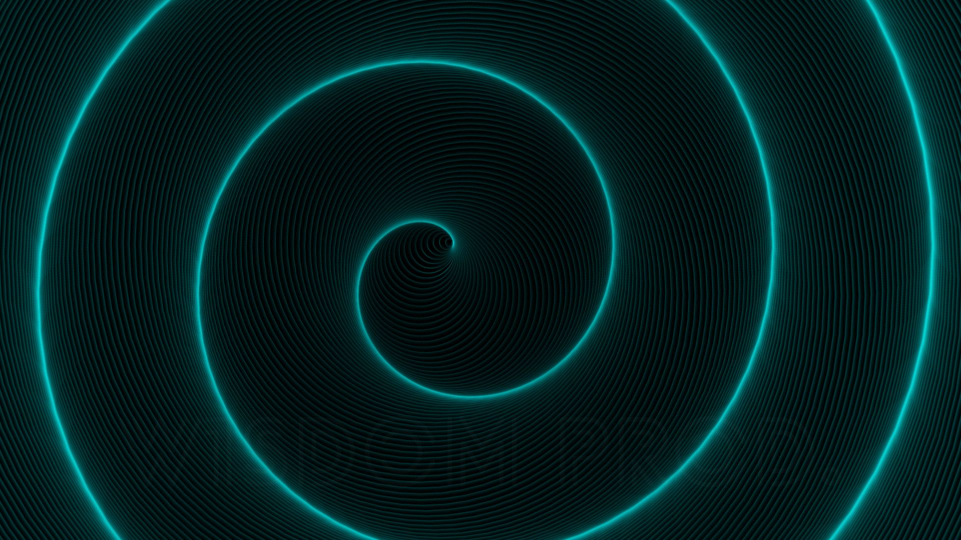 Endless Spiral Rotating Infinite Circular Glowing Tunnel