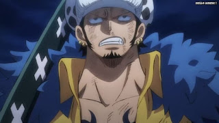 ワンピースアニメ 1027話 トラファルガー・ロー かっこいい トラ男 Trafalgar Law | ONE PIECE Episode 1027