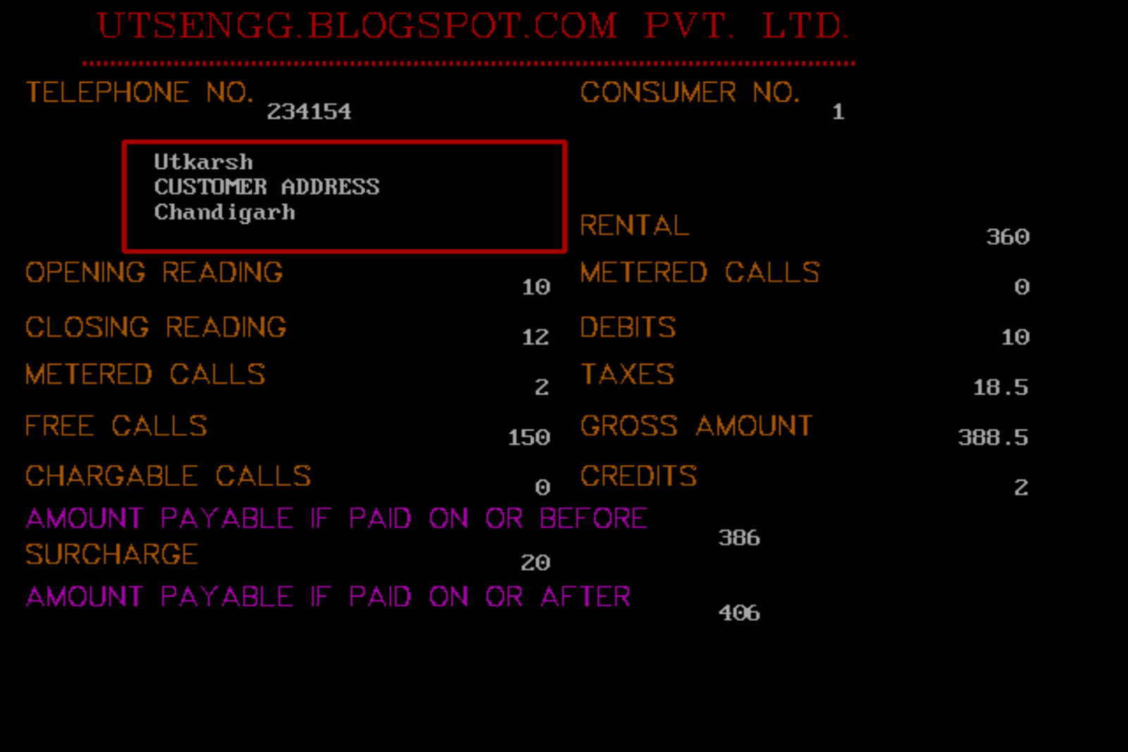 Telephone Billing