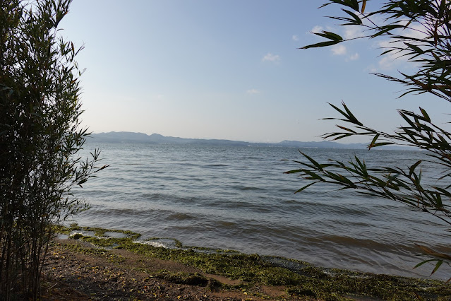 島根県松江市岡本町　秋鹿湖畔公園からの眺望