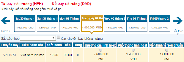 Vé máy bay tết đi Đà Nẵng