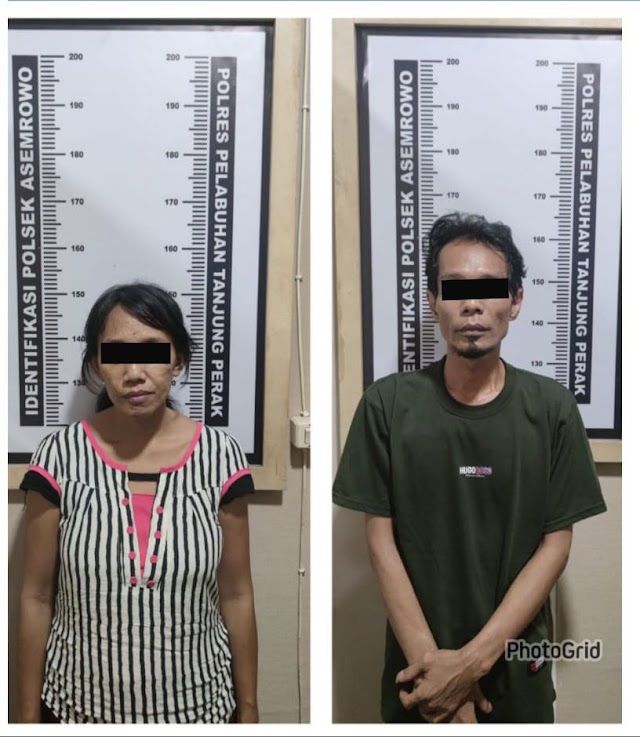 Dua Orang Masih Saudara Ipar Edarkan Sabu  Berhasil Diamankan Polsek Asemrowo