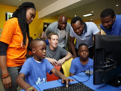 Facebook boss Zuckerberg in Lagos