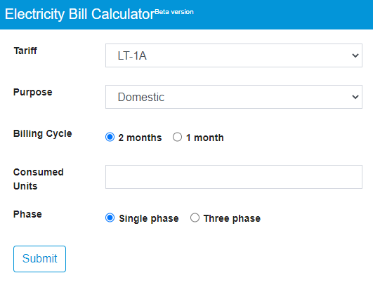 Kerala State Electricity Boards (KSEB)  online Electricity Bill Calculator | How to calculate electricity bill