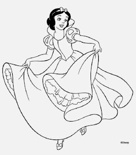 Desenhos da Branca de Neve para Colorir e Imprimir