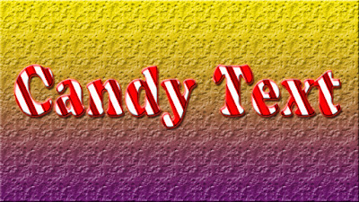 How To Create Candy Text Effect In Photoshop with gradient background