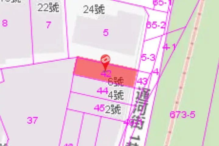 法拍屋地籍圖–通河街店面法拍屋.士林區通河街1巷6號1樓 通河街店面法拍屋地籍圖2
