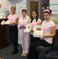 milton keynes dentist wears pink for breast cancer research