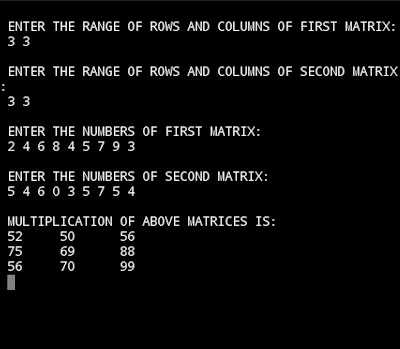 C program to multiply two matrix | My CS Tutorial