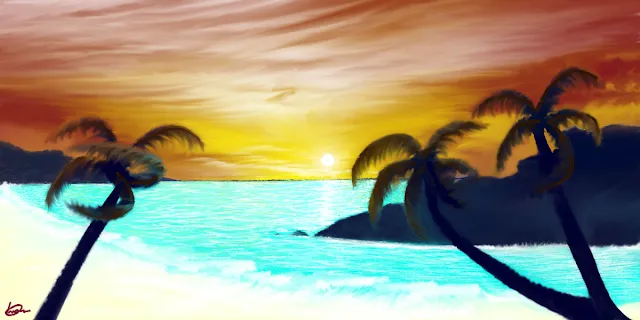Gods Ribs Palm Trees