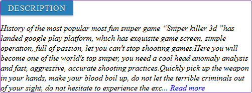 Sniper & Killer 3D game review