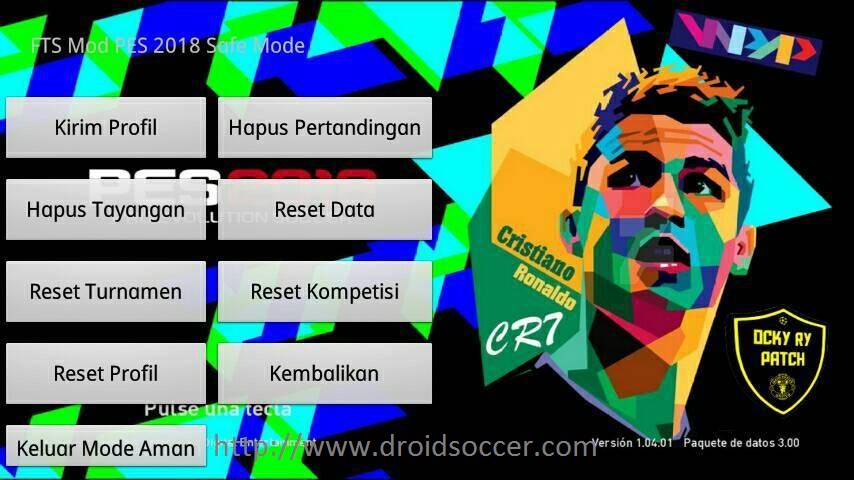 FTS Mod PES 2018 By Ocky Ry Apk + Data Obb gapmod.com Gapmod