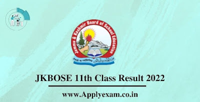 JKBOSE 11th Class Result 2022 Declared Check at jkbose.nic.in