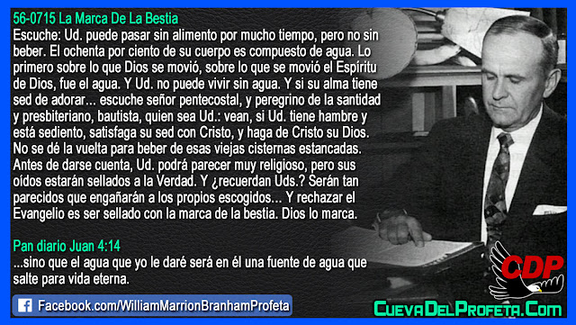 Rechazar el Evangelio es ser sellado con la marca de la bestia - Citas William Branham Mensajes