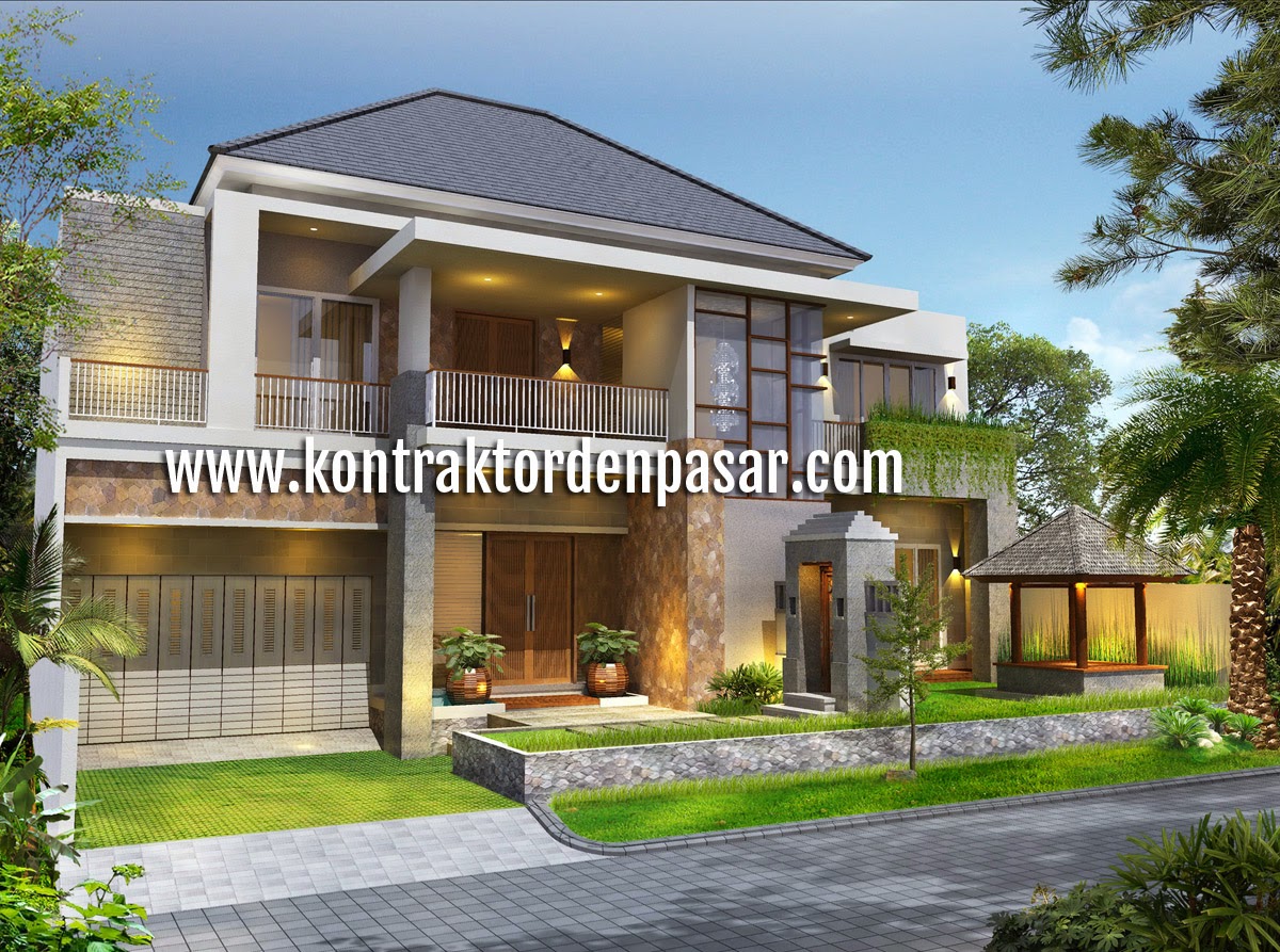 Kontraktor Rumah Di Denpasar Desain Rumah Mewah 2 Lantai Luas 450