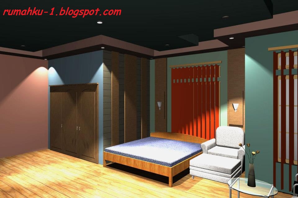 rumahku 1 dekorasi desain kamar  tidur minimalis type 230