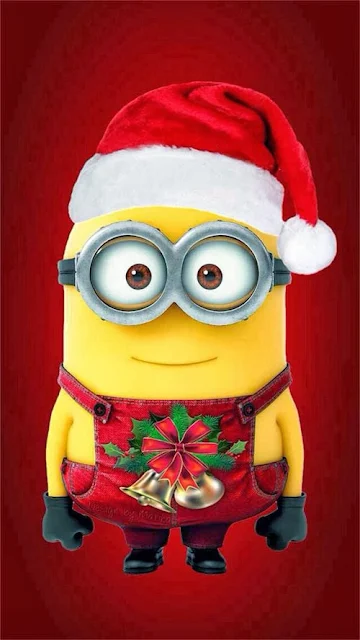 Minion vestido de Navidad.